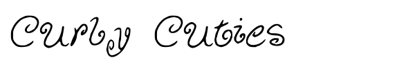 Curly Cuties font preview